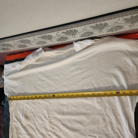 Spirit Jersey Ovrszd White Cutout Shoulder Shirt Sz XXL Unisex NWOT spot - Picture 10 of 11